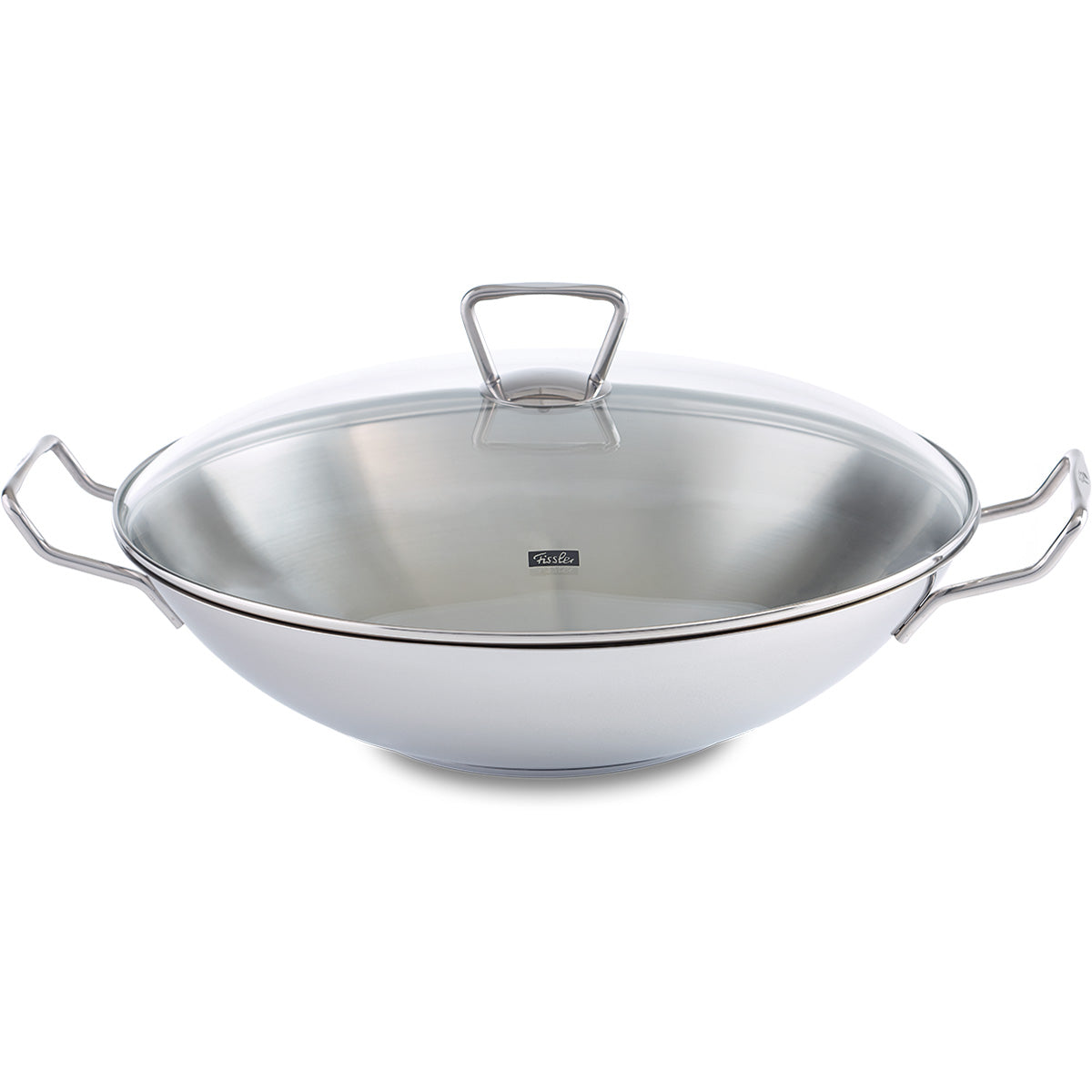 Fissler Kunming Wok with Glass Lid, 36 cm, featuring precision engineering for Asian-style cooking.